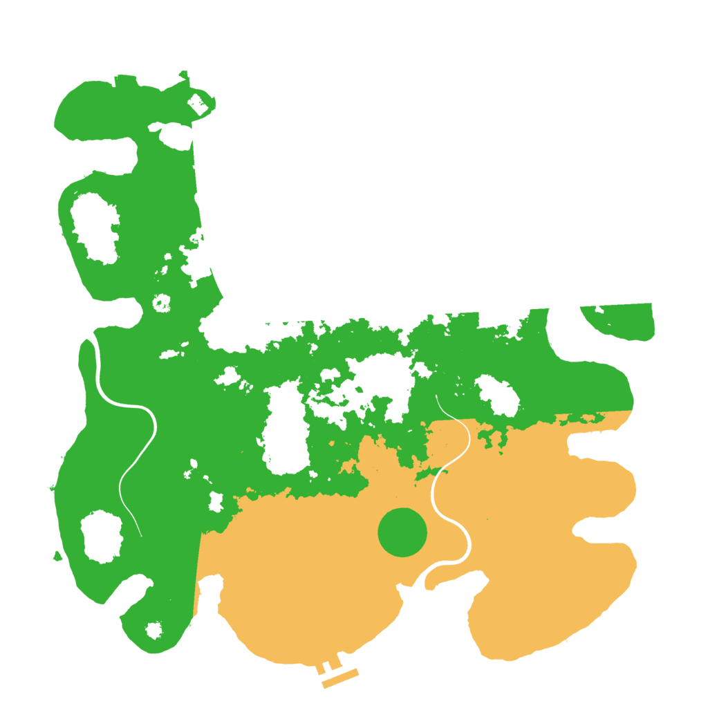 Biome Rust Map: Procedural Map, Size: 3800, Seed: 3053540