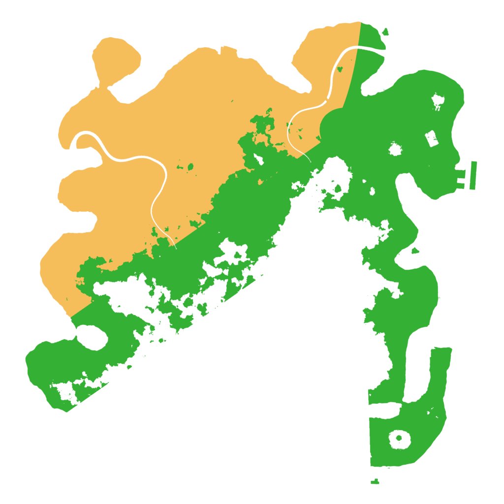 Biome Rust Map: Procedural Map, Size: 3600, Seed: 5199658