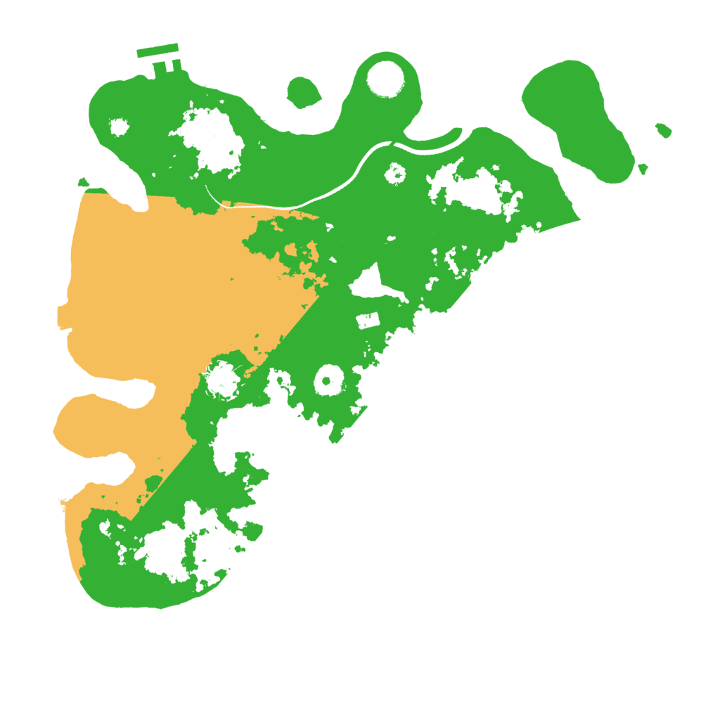 Biome Rust Map: Procedural Map, Size: 3500, Seed: 5796443