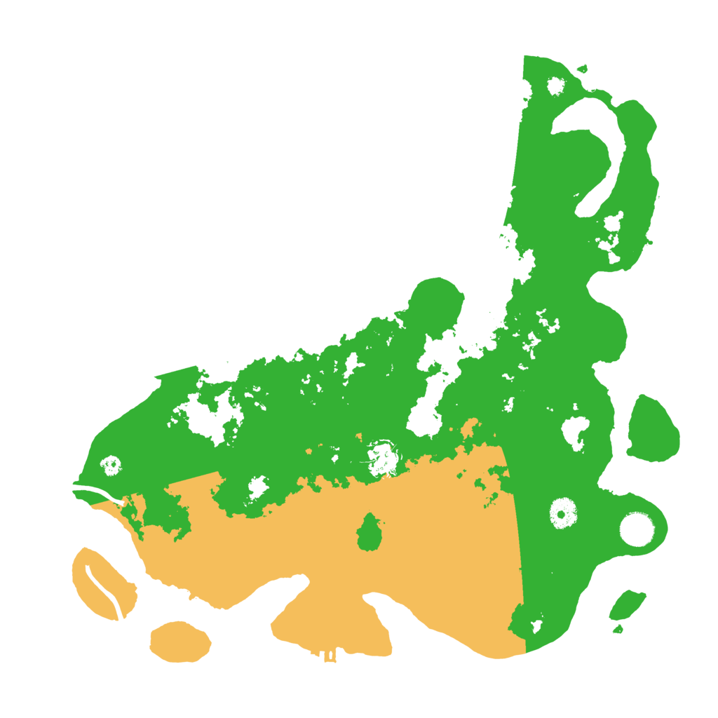 Biome Rust Map: Procedural Map, Size: 3700, Seed: 93756