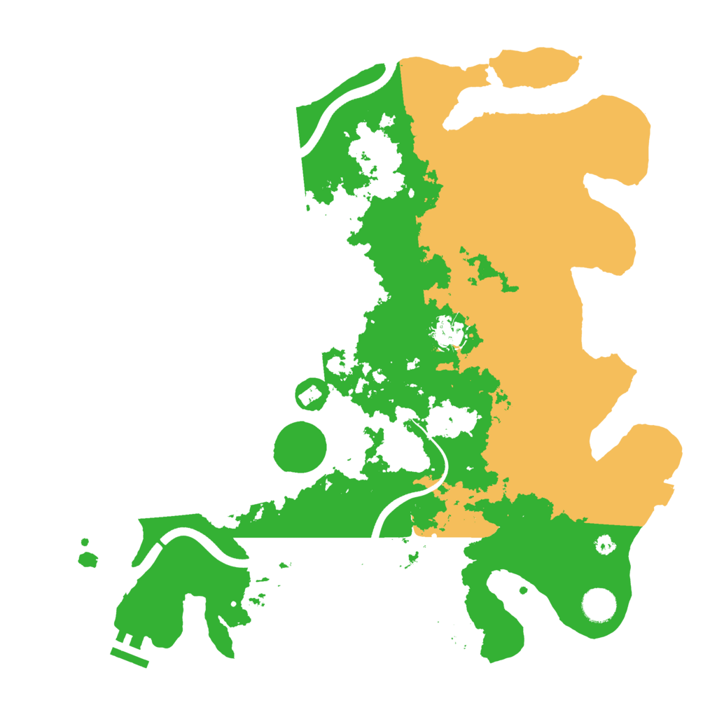 Biome Rust Map: Procedural Map, Size: 3700, Seed: 460920