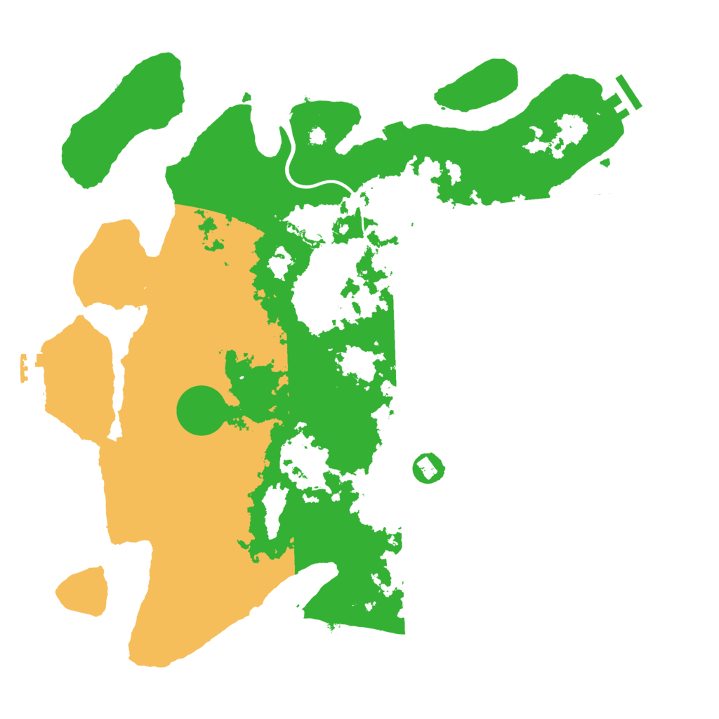 Biome Rust Map: Procedural Map, Size: 3800, Seed: 1255405