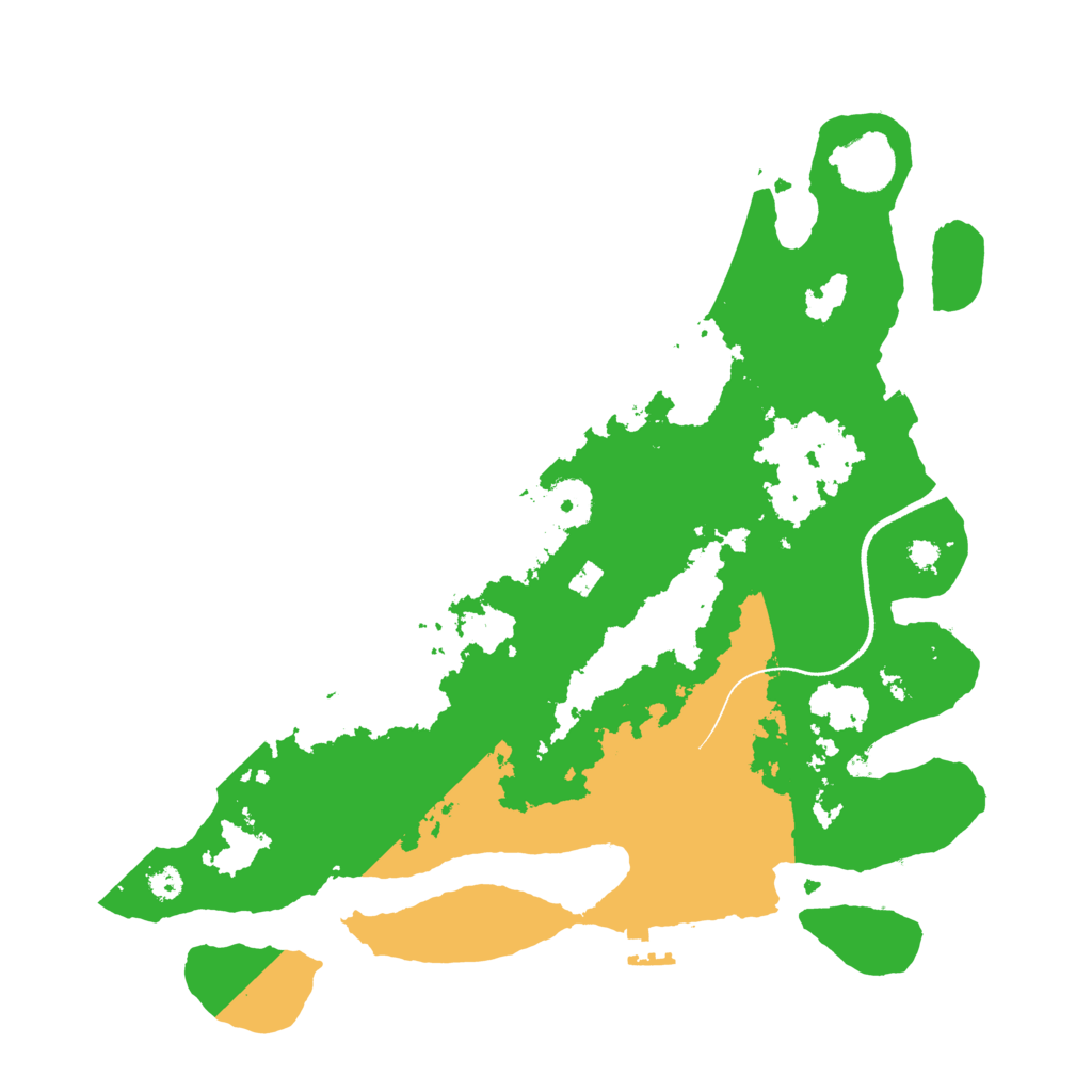 Biome Rust Map: Procedural Map, Size: 3500, Seed: 2490453