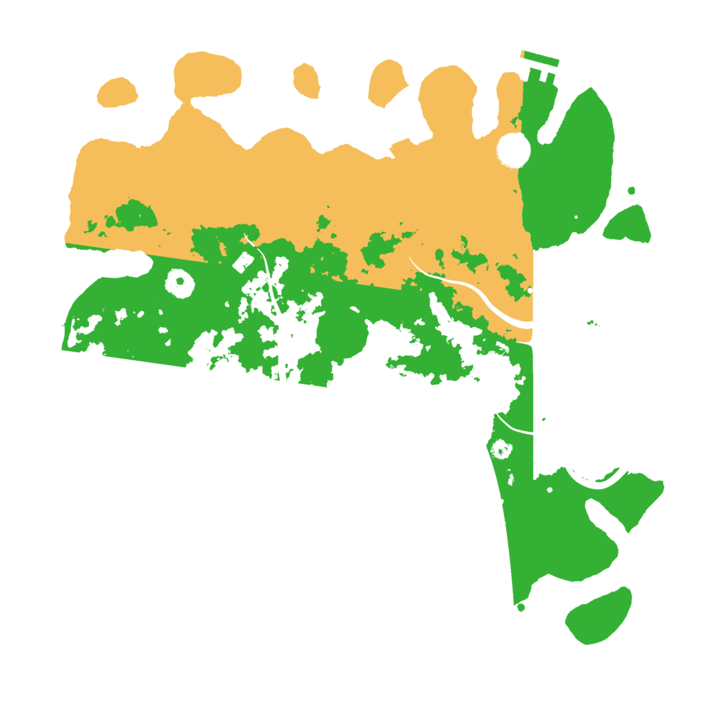 Biome Rust Map: Procedural Map, Size: 3700, Seed: 4364554