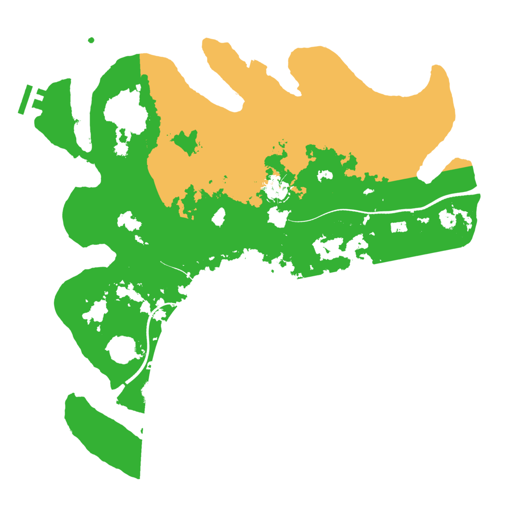 Biome Rust Map: Procedural Map, Size: 3500, Seed: 3664723