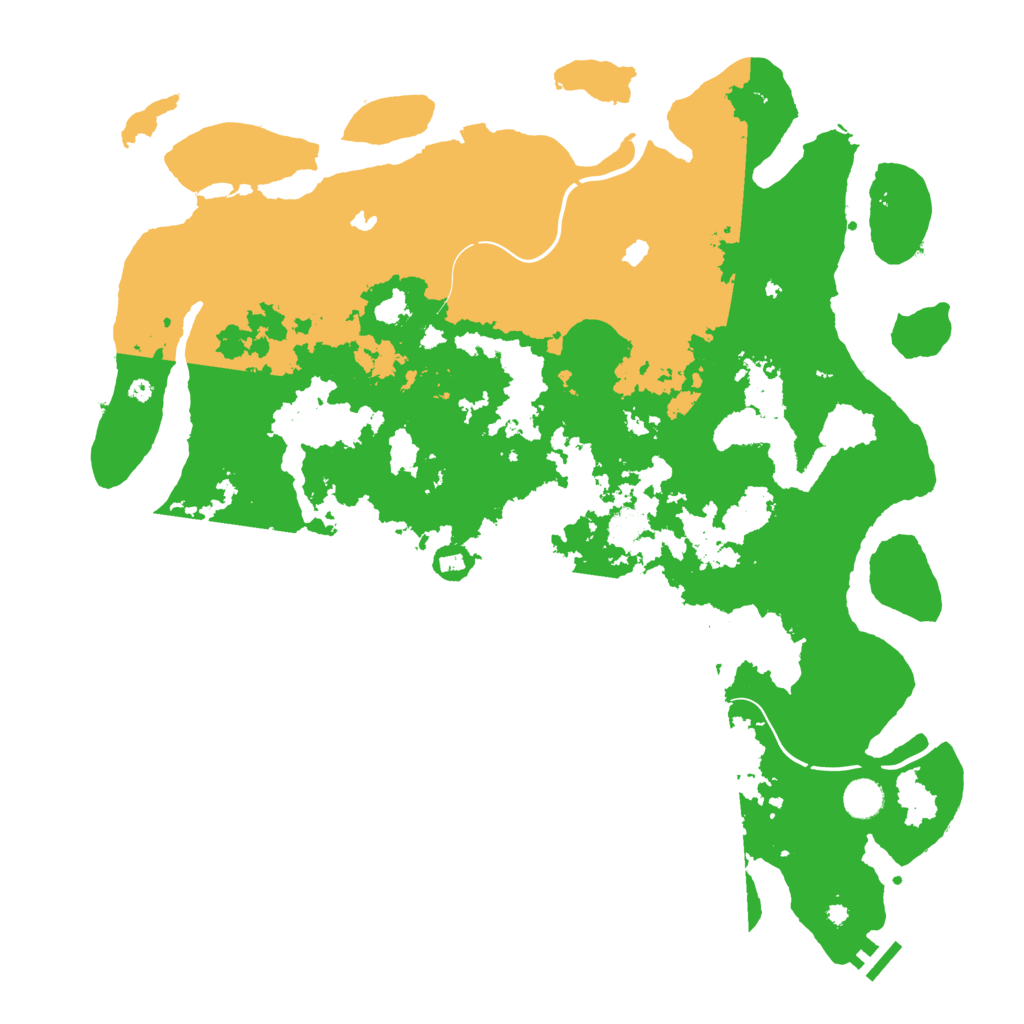 Biome Rust Map: Procedural Map, Size: 4500, Seed: 5621554