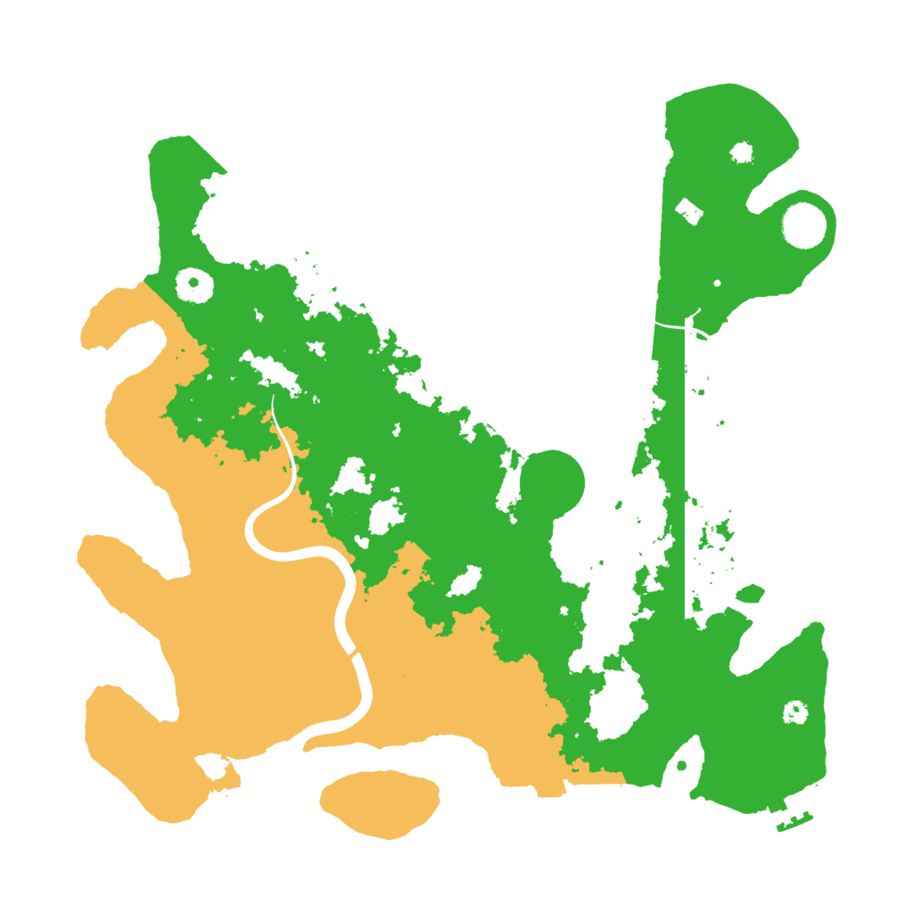 Biome Rust Map: Procedural Map, Size: 3700, Seed: 6428614
