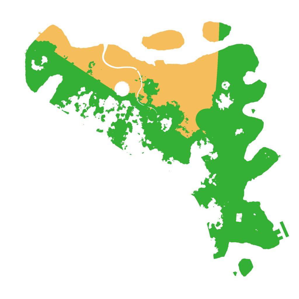 Biome Rust Map: Procedural Map, Size: 3700, Seed: 6401125