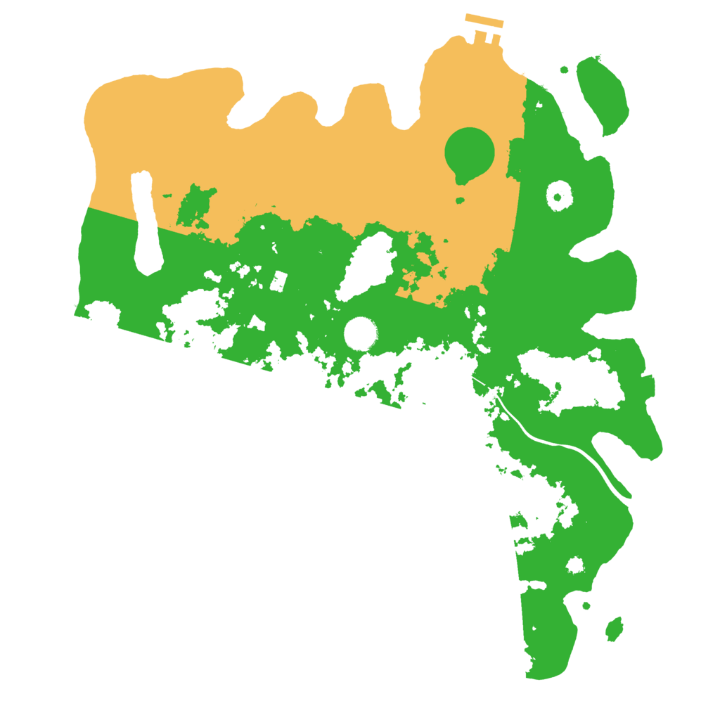 Biome Rust Map: Procedural Map, Size: 3800, Seed: 4388319