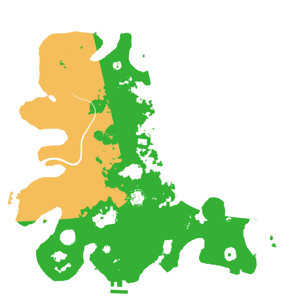 Biome Rust Map: Procedural Map, Size: 3500, Seed: 3707251