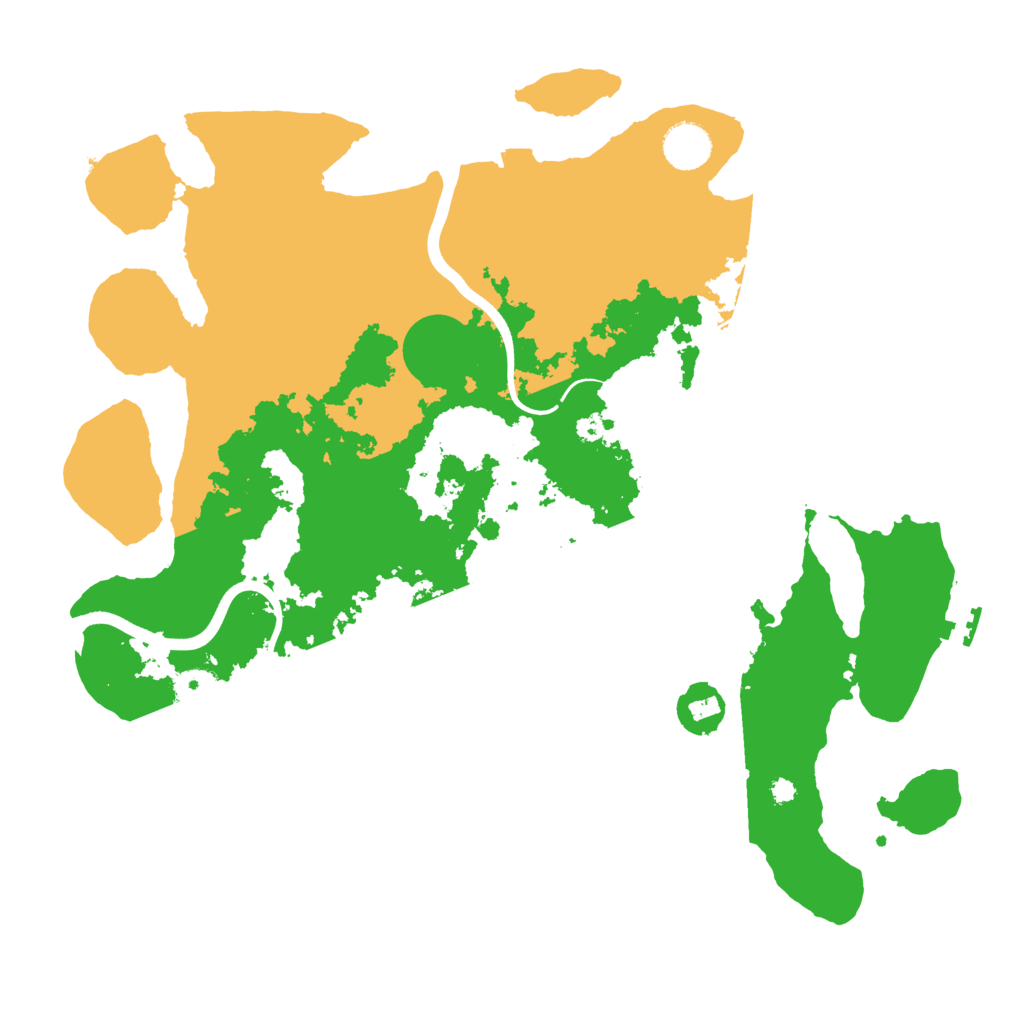 Biome Rust Map: Procedural Map, Size: 3800, Seed: 2021973