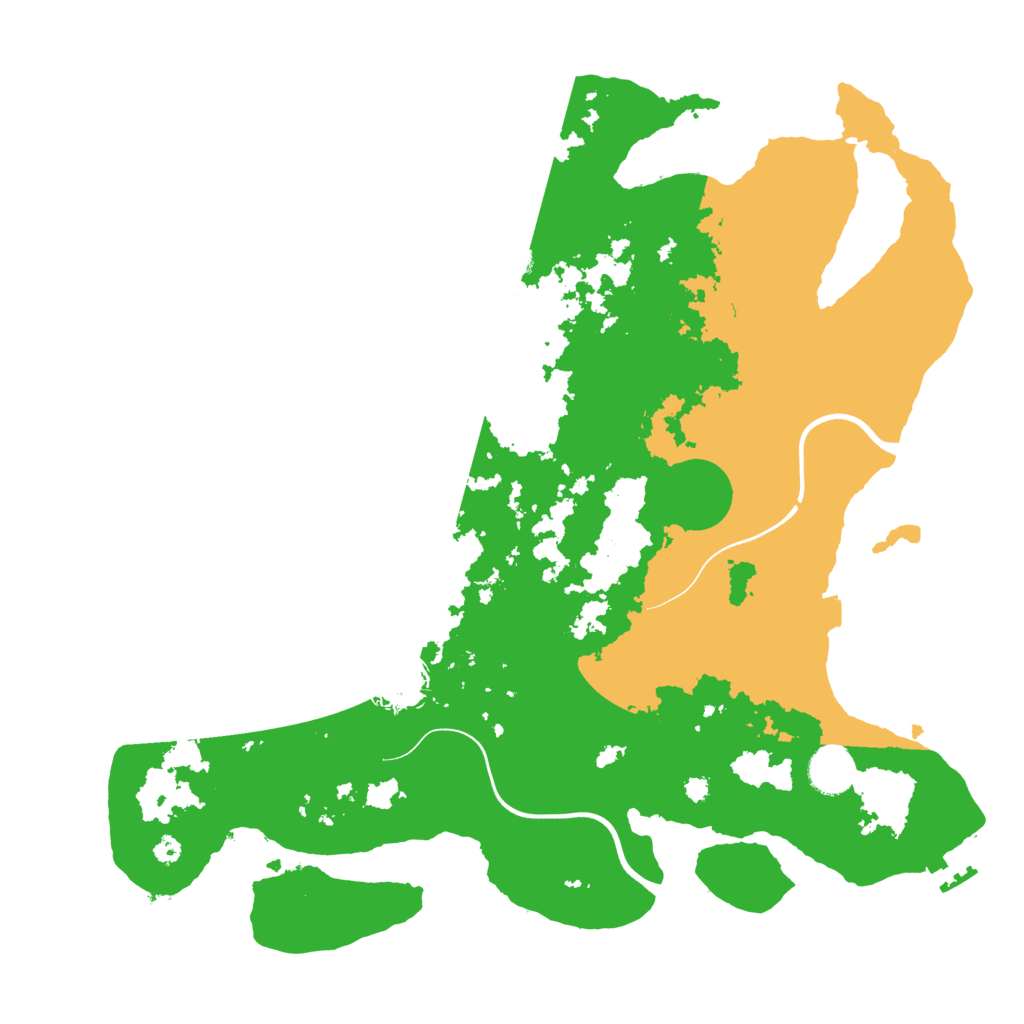 Biome Rust Map: Procedural Map, Size: 3800, Seed: 5003931