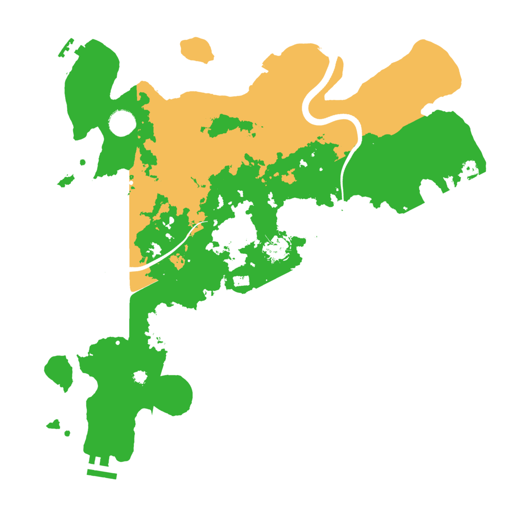 Biome Rust Map: Procedural Map, Size: 3500, Seed: 2059551