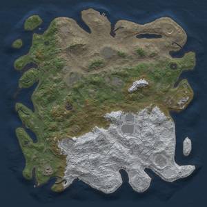 Thumbnail Rust Map: Procedural Map, Size: 4500, Seed: 5834637, 20 Monuments