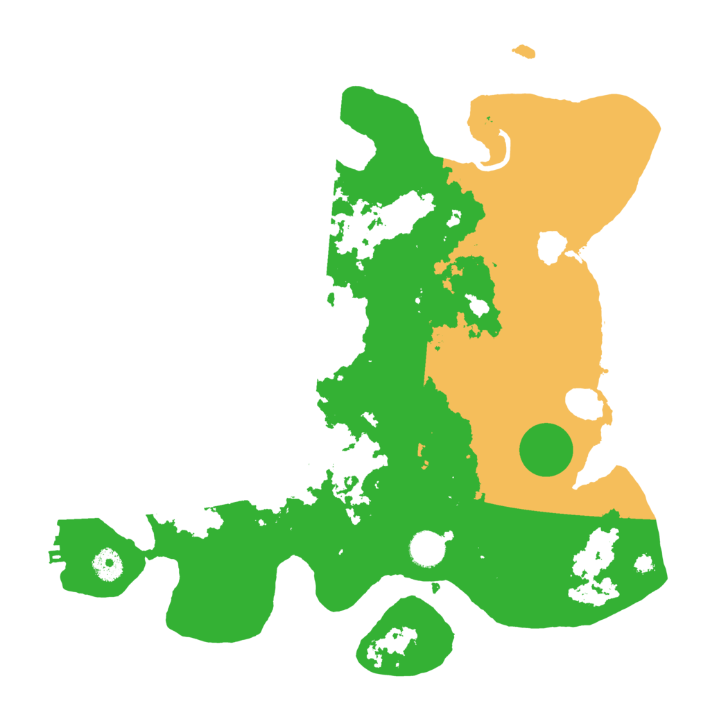 Biome Rust Map: Procedural Map, Size: 3500, Seed: 4895693