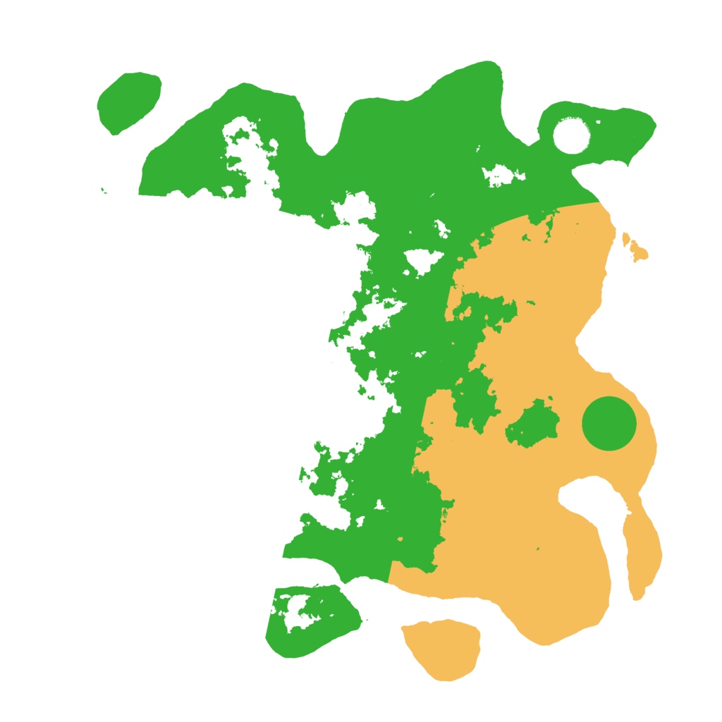 Biome Rust Map: Barren, Size: 3500, Seed: 648910