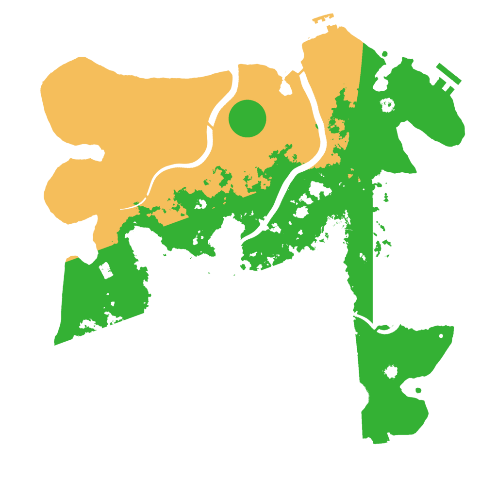 Biome Rust Map: Procedural Map, Size: 3500, Seed: 3439369