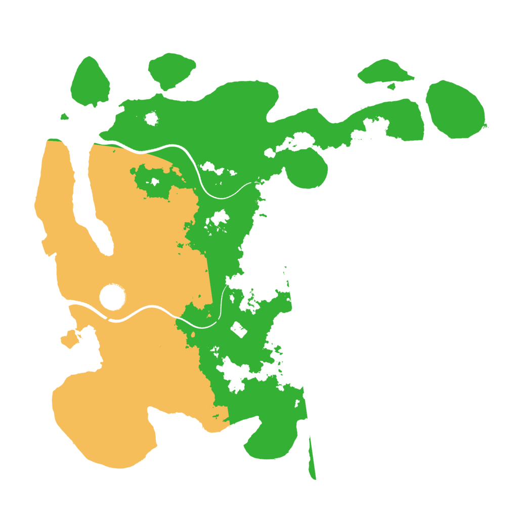 Biome Rust Map: Procedural Map, Size: 3500, Seed: 3528977