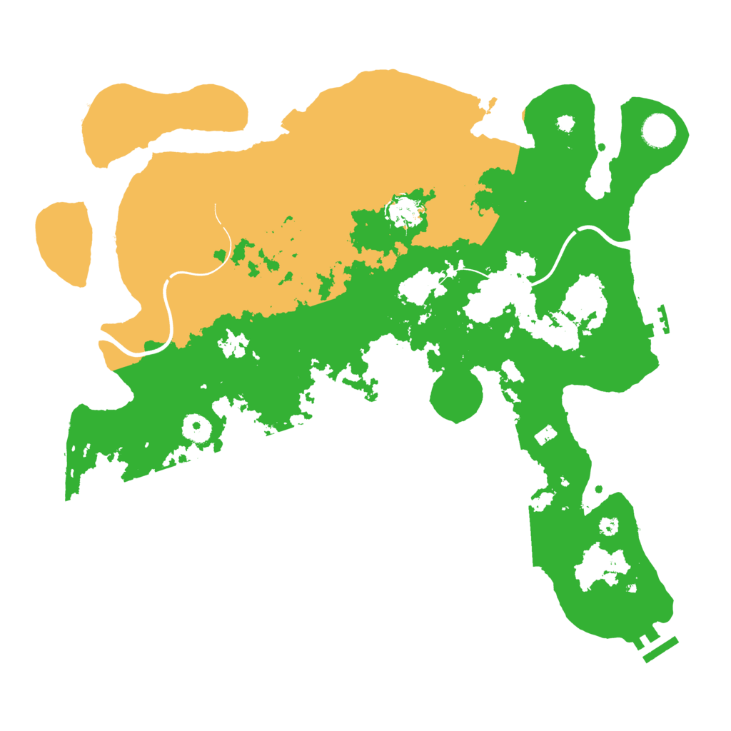 Biome Rust Map: Procedural Map, Size: 3800, Seed: 5977376