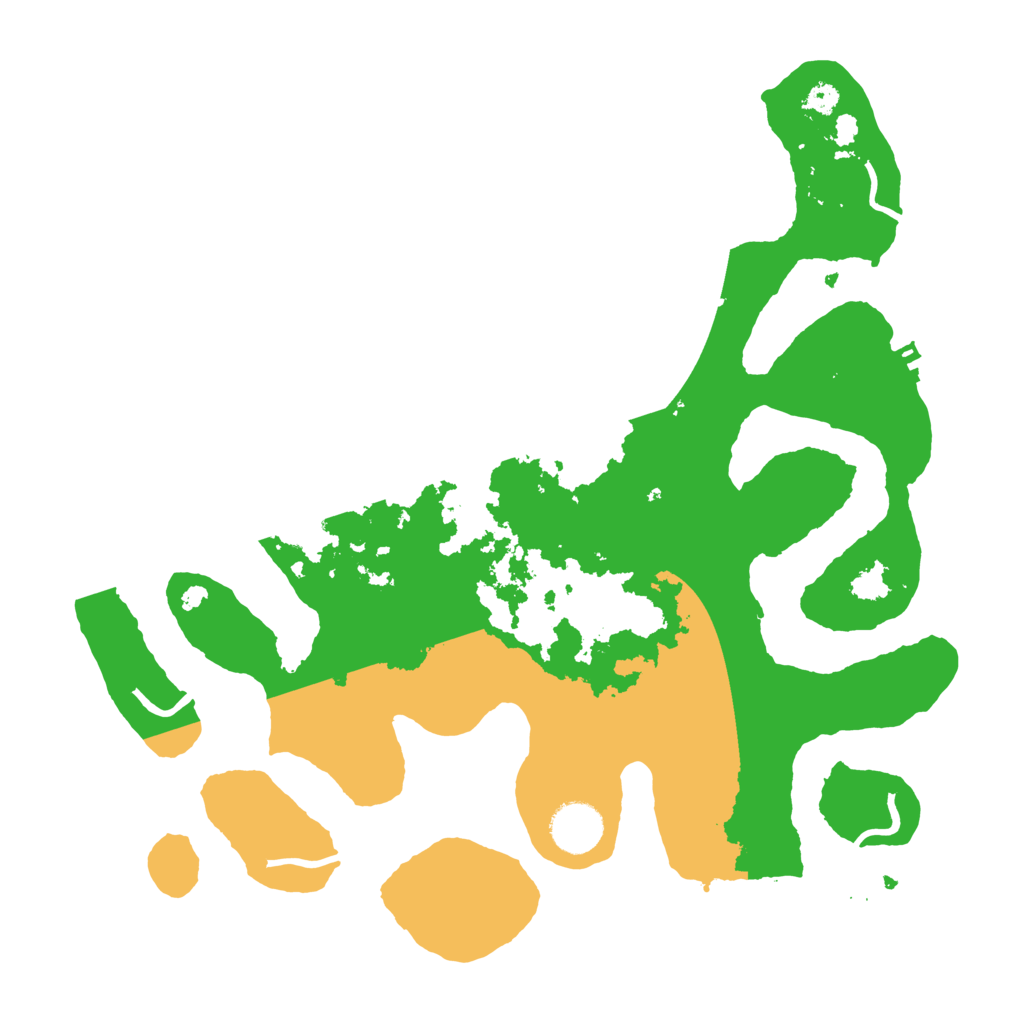 Biome Rust Map: Procedural Map, Size: 3500, Seed: 4845507