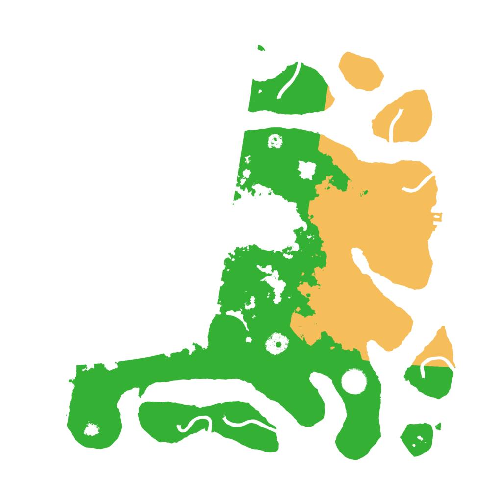 Biome Rust Map: Procedural Map, Size: 3500, Seed: 1435428