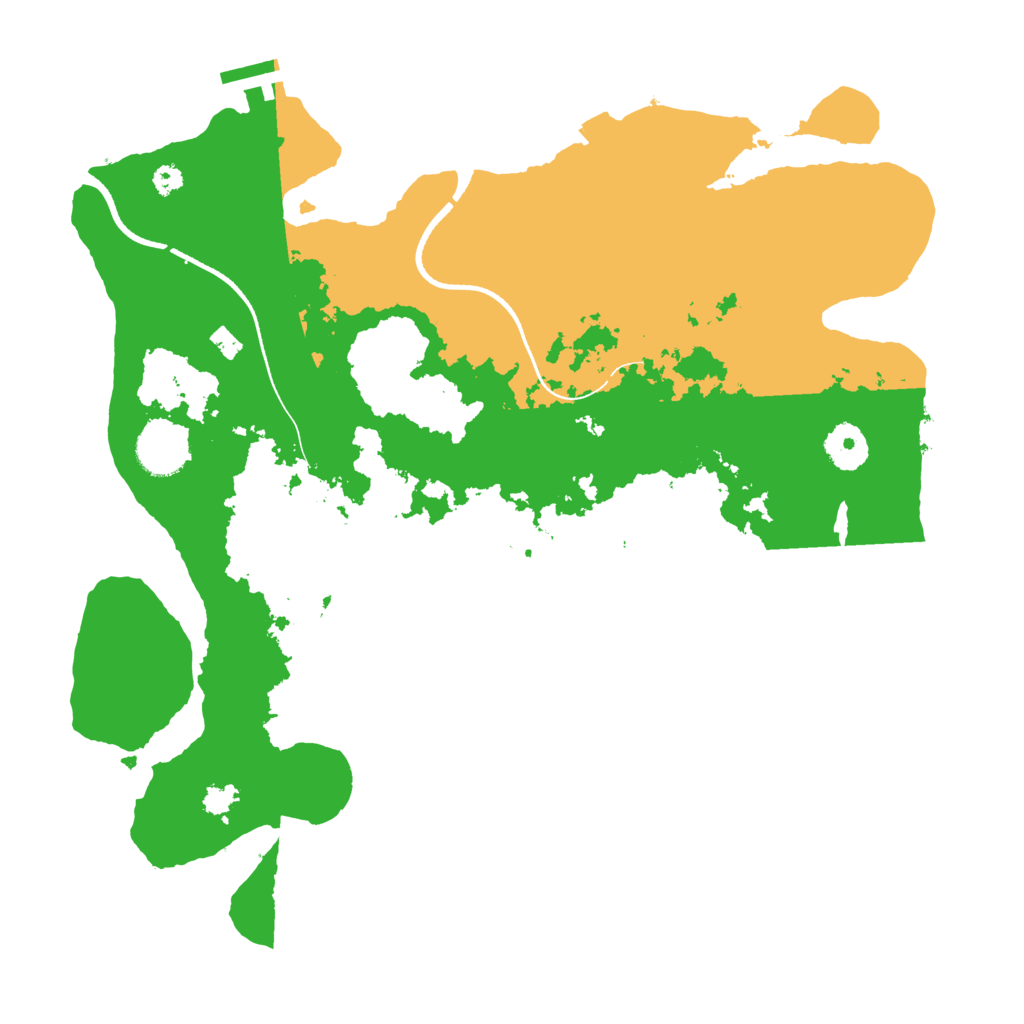 Biome Rust Map: Procedural Map, Size: 3500, Seed: 541976