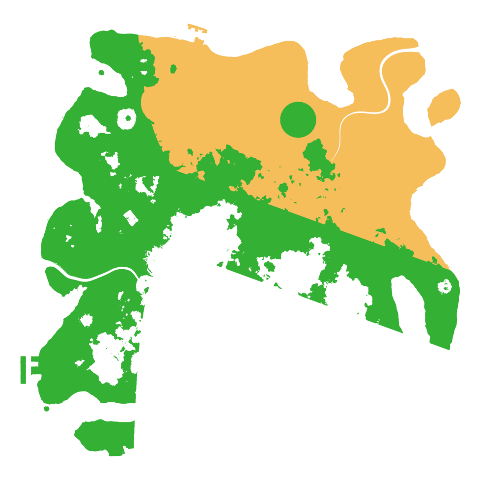 Biome Rust Map: Procedural Map, Size: 3700, Seed: 4969898