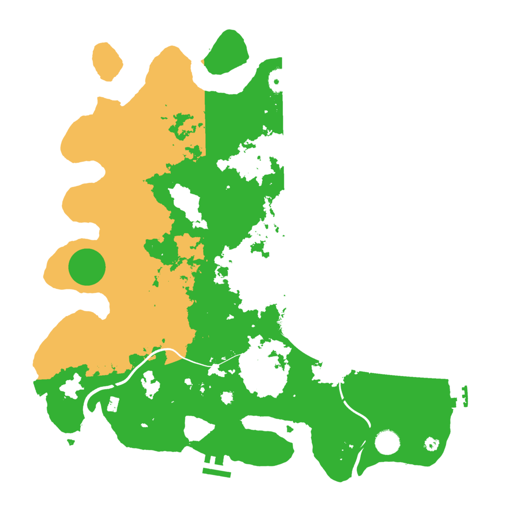 Biome Rust Map: Procedural Map, Size: 3700, Seed: 3529260