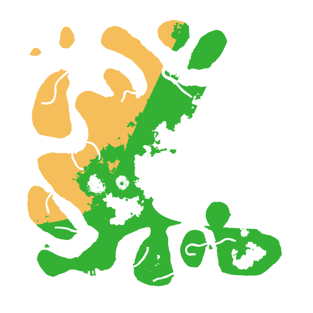 Biome Rust Map: Procedural Map, Size: 3500, Seed: 52416