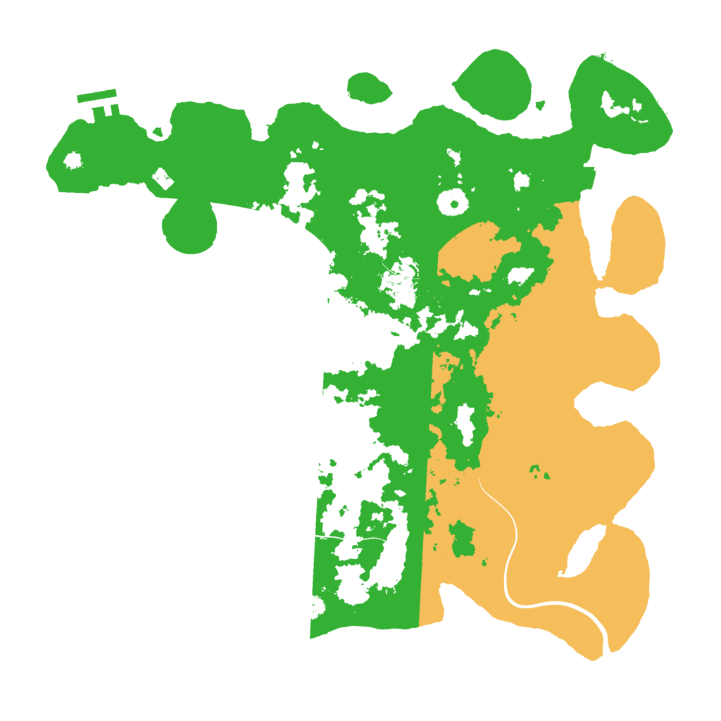 Biome Rust Map: Procedural Map, Size: 3700, Seed: 2401638