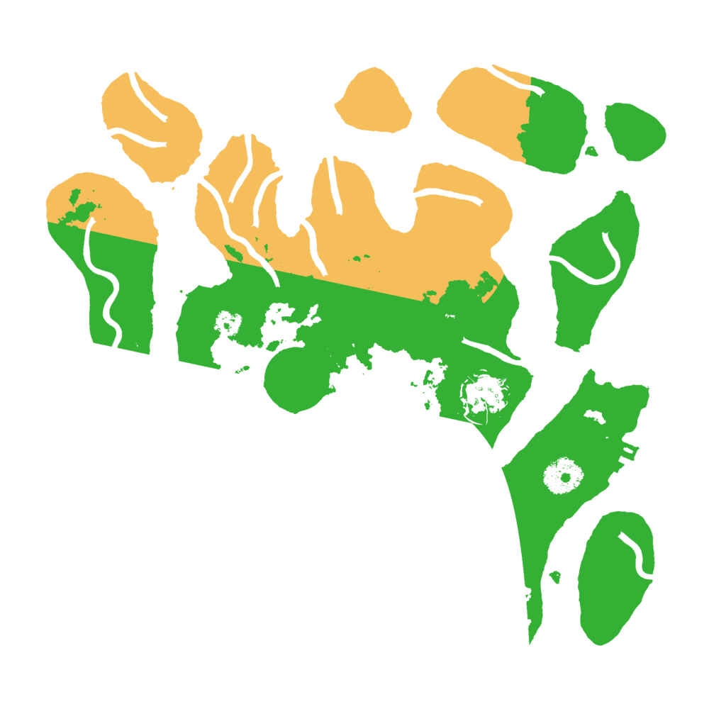 Biome Rust Map: Procedural Map, Size: 3000, Seed: 58243