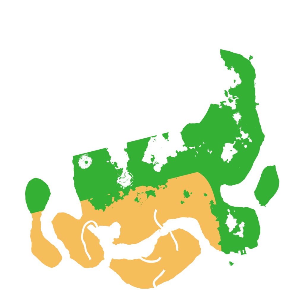 Biome Rust Map: Procedural Map, Size: 3500, Seed: 5257167