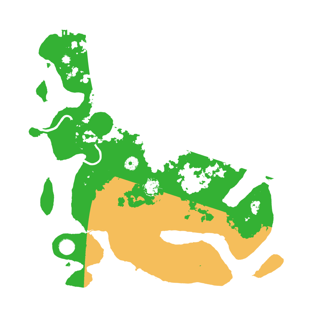 Biome Rust Map: Procedural Map, Size: 3500, Seed: 49078