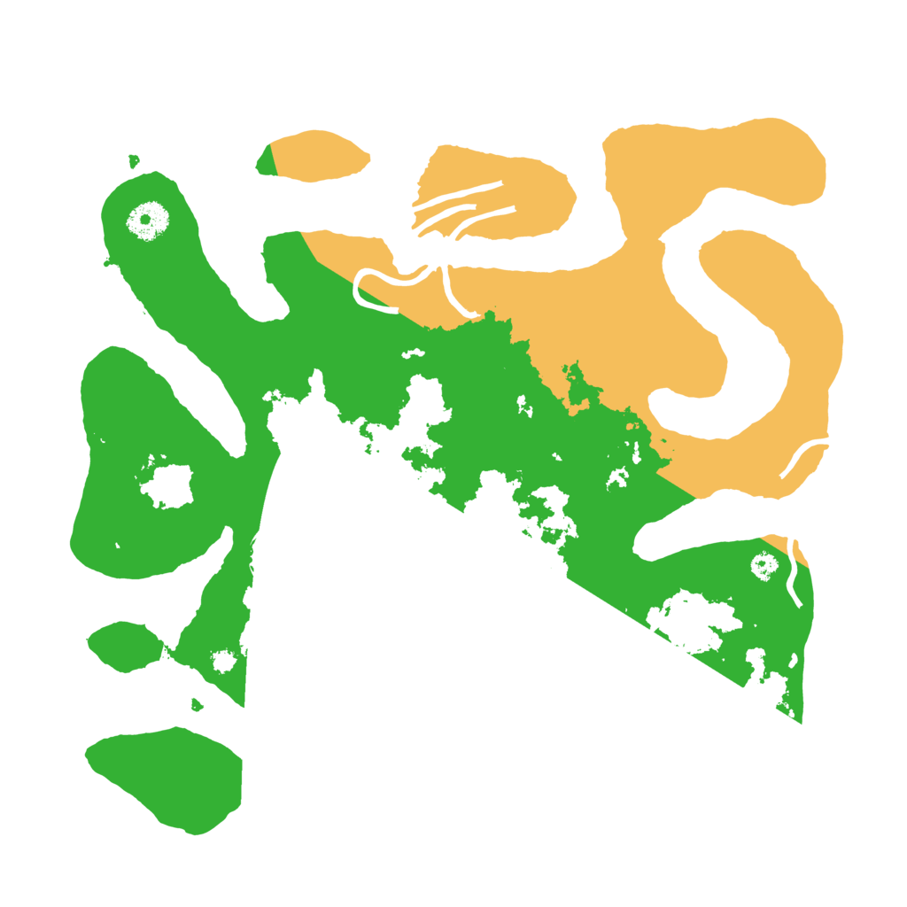 Biome Rust Map: Procedural Map, Size: 3500, Seed: 1798455