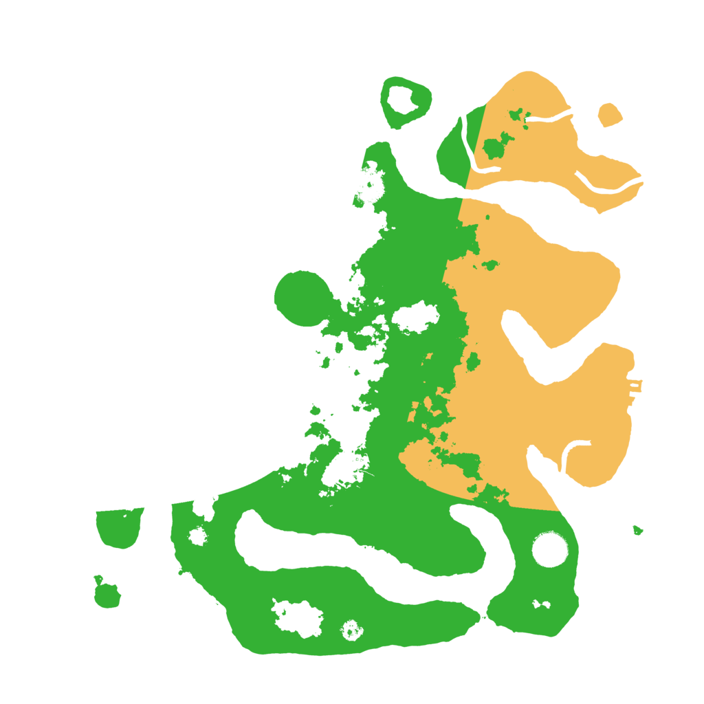 Biome Rust Map: Procedural Map, Size: 3500, Seed: 2610273