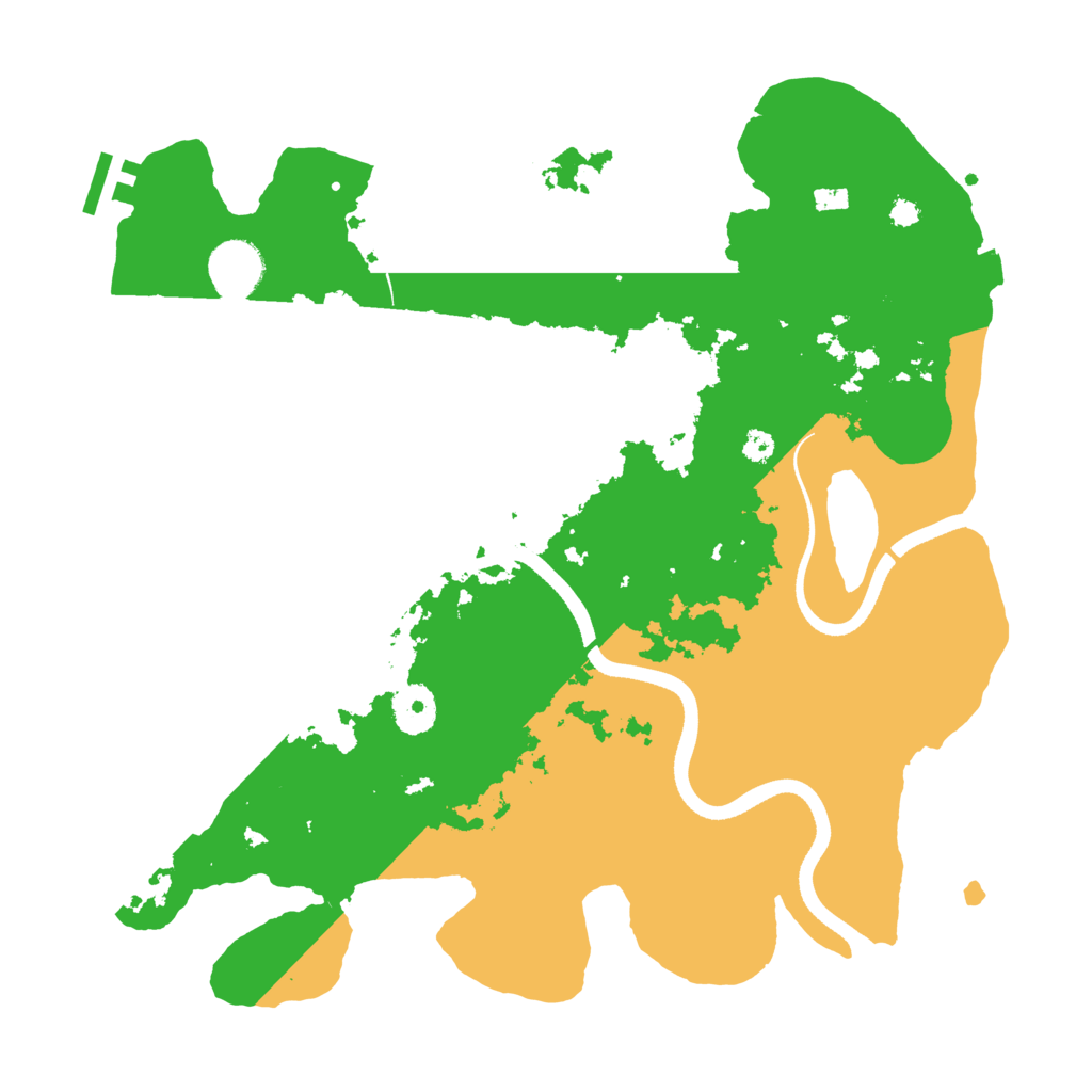 Biome Rust Map: Procedural Map, Size: 3500, Seed: 957291