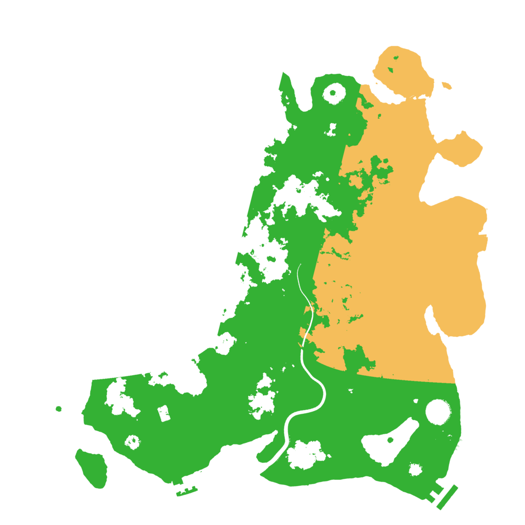 Biome Rust Map: Procedural Map, Size: 3700, Seed: 226896