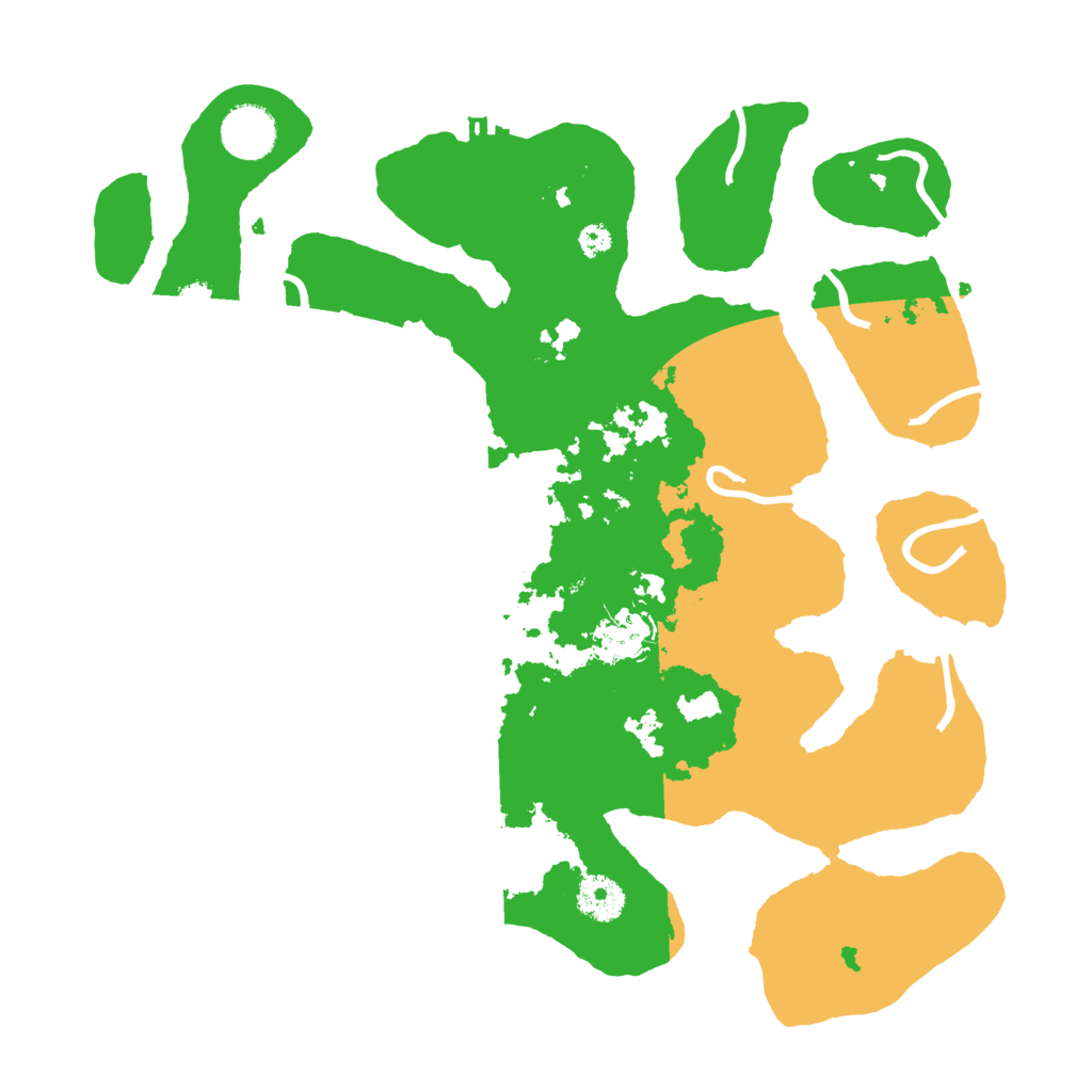 Biome Rust Map: Procedural Map, Size: 3500, Seed: 3886859