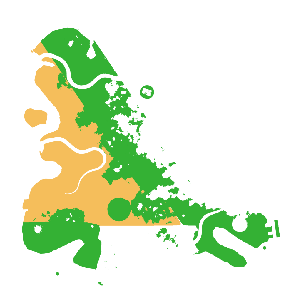 Biome Rust Map: Procedural Map, Size: 3500, Seed: 114304