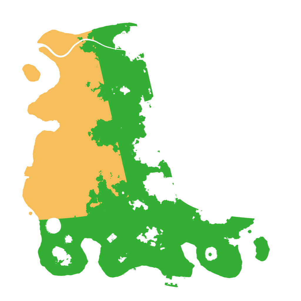Biome Rust Map: Procedural Map, Size: 3500, Seed: 4114379