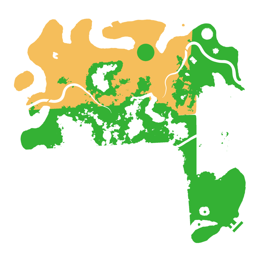 Biome Rust Map: Procedural Map, Size: 4000, Seed: 1245892034