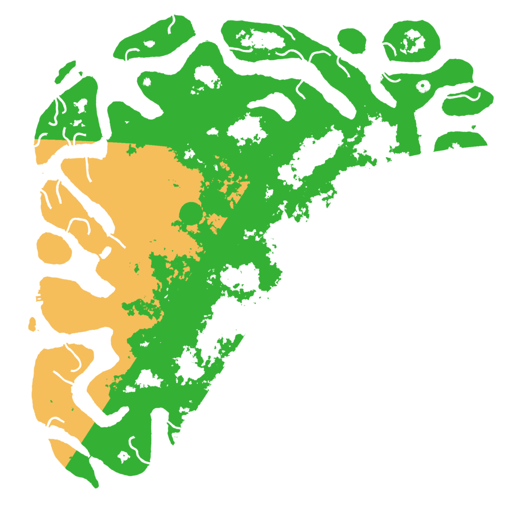 Biome Rust Map: Procedural Map, Size: 6000, Seed: 59849828