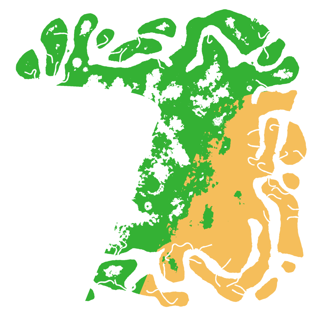 Biome Rust Map: Procedural Map, Size: 6000, Seed: 31839206