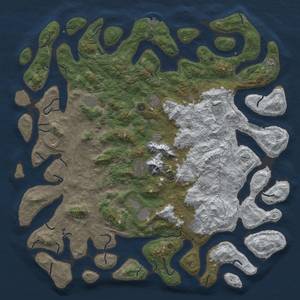 Thumbnail Rust Map: Procedural Map, Size: 6000, Seed: 2029837, 20 Monuments