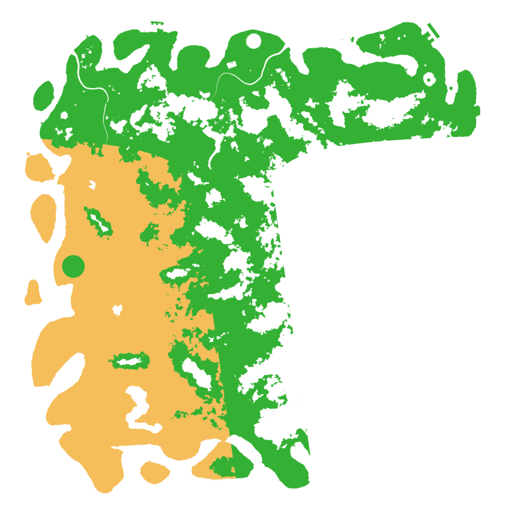 Biome Rust Map: Procedural Map, Size: 6000, Seed: 2029837