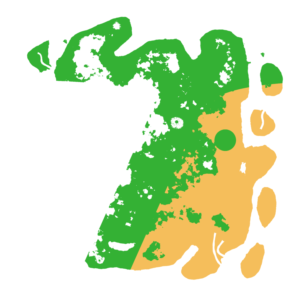 Biome Rust Map: Procedural Map, Size: 3700, Seed: 2051378