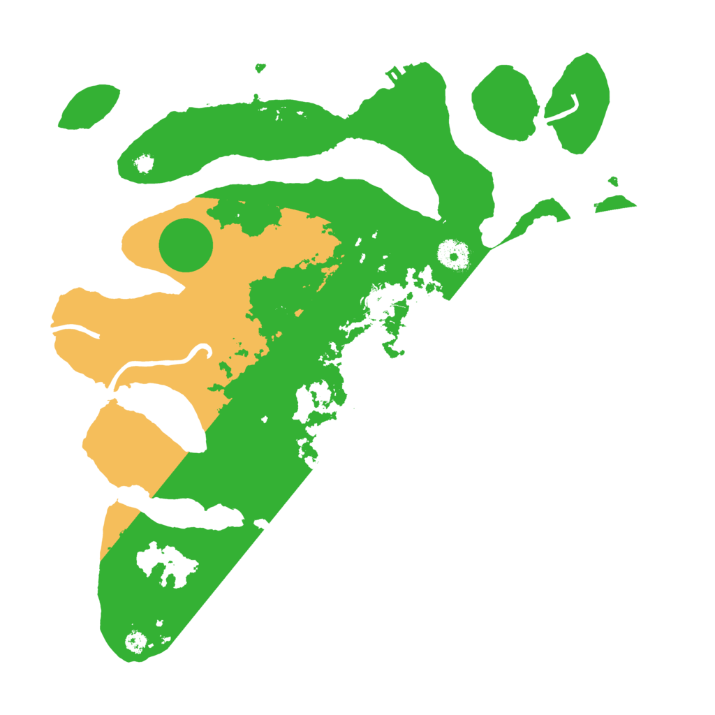 Biome Rust Map: Procedural Map, Size: 3500, Seed: 6167632