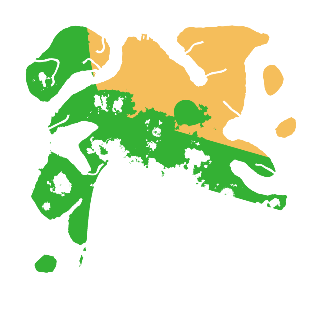 Biome Rust Map: Procedural Map, Size: 3500, Seed: 3850099