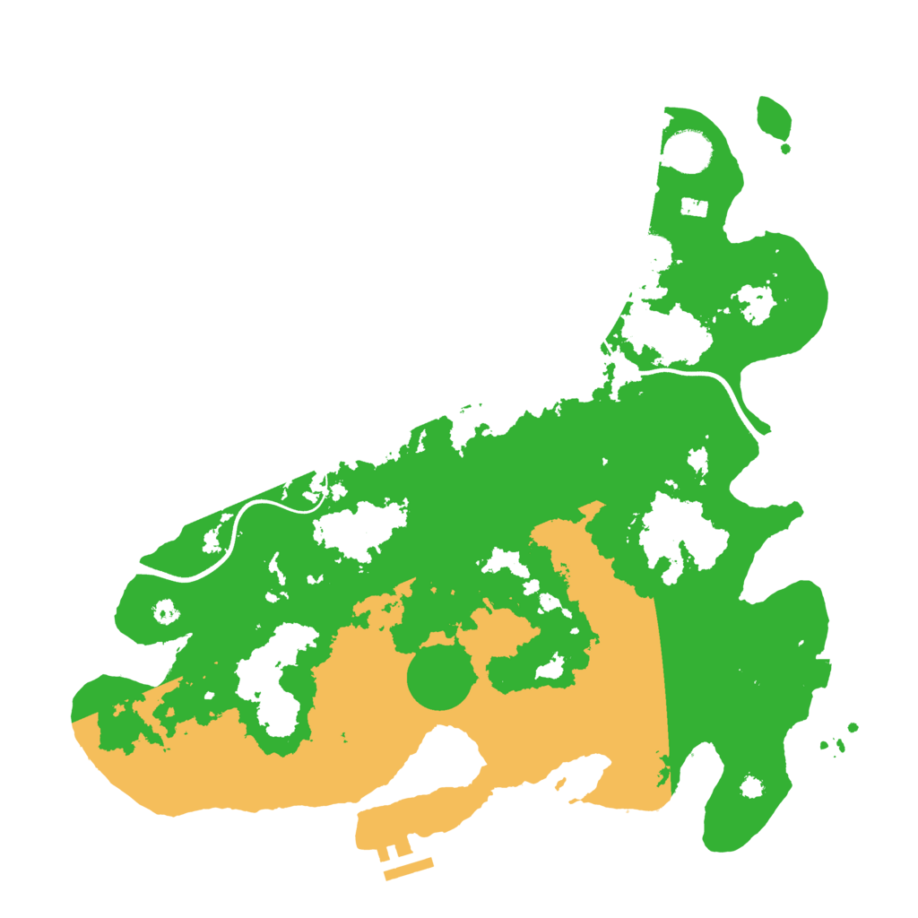 Biome Rust Map: Procedural Map, Size: 3700, Seed: 1317282701