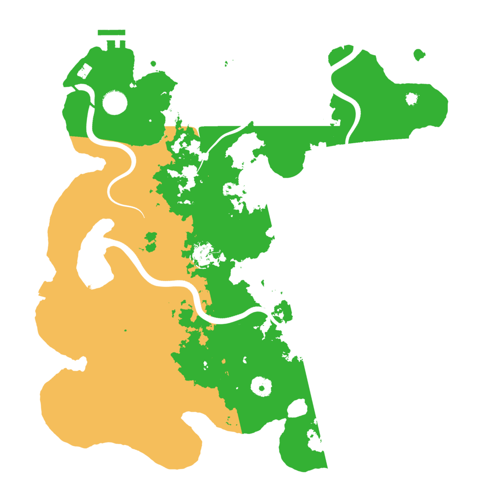 Biome Rust Map: Procedural Map, Size: 3700, Seed: 4497075
